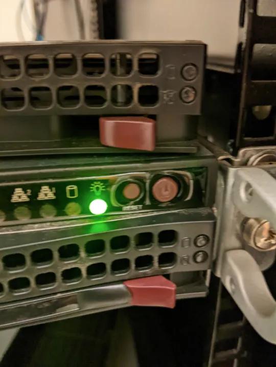 Server power button